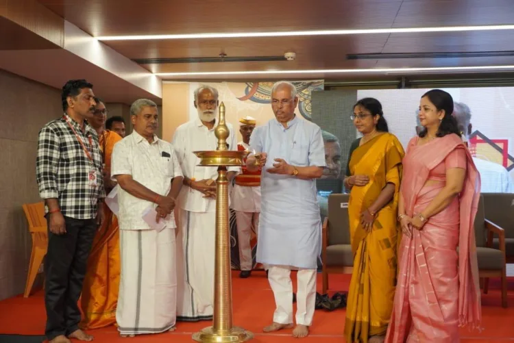 Governor Shri Rajendra Vishwanath Arlekar inaugurated the Navarathri Sargotsavam organized by Kesari Weekly at Kesari Bhavan, Kozhikode