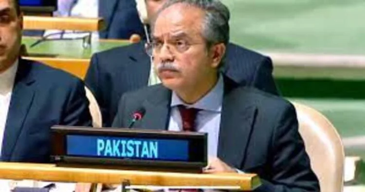 Pakistan's Permanent Representative to the United Nations Asim Iftikhar Ahmed