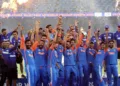 India celebrated Asia Cup win without the trophy in Dubai