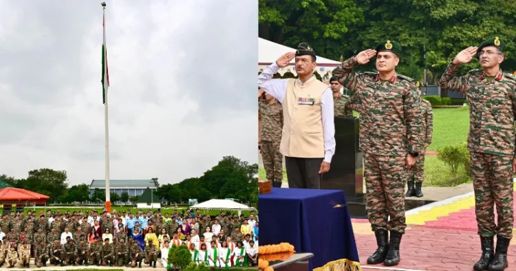 Army unflured 108 foot tallest Triranga of Northeast in Tezpur Garrison