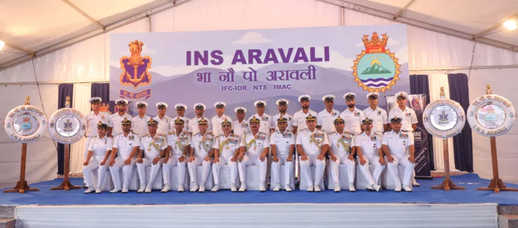 INS Aravali commissioning ceremony