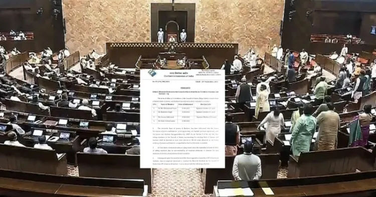 J&K Rajya Sabha Assembly Elections Dates announced