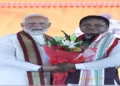 Prime Minister Narendra Modi and Odisha Chief Minister Mohan Charan Majhi