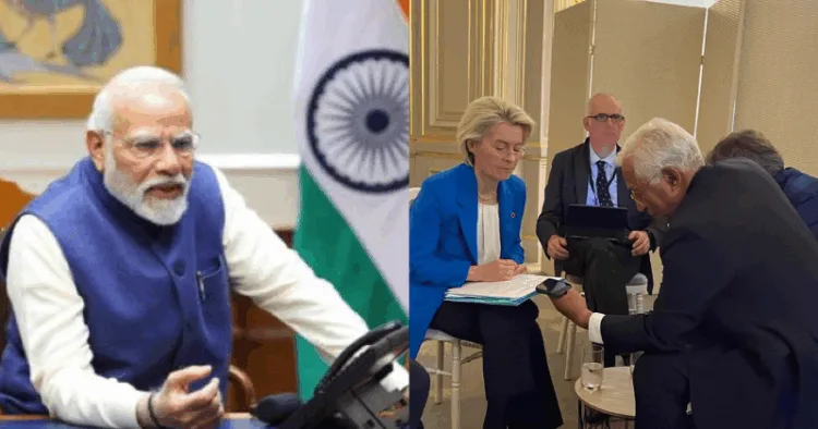 PM Modi holds joint telephone call with EU leaders; discusses FTA, IMEEC corridor, Ukraine conflict