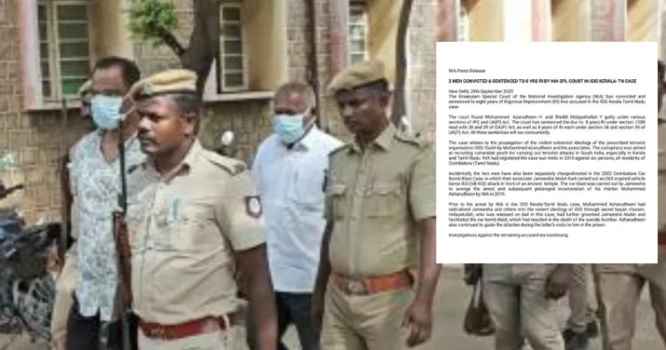 Mastermind of ISIS recruitment module and Coimbatore car blast facilitator handed 8-year jail term