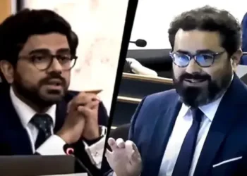 Pakistani Delegate in the UN Watch and the Human Rights Lawyer Director of UN Watch Hillel Neuer