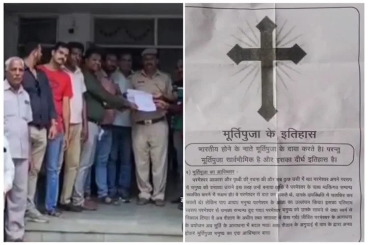 Missionary pamphlets denouncing idol worship and calling idol worshippers “followers of Shaitan” spark outrage