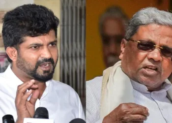 (Left) Former MP Pratap Simha (Right) Karnataka Chief Minister Siddaramaiah