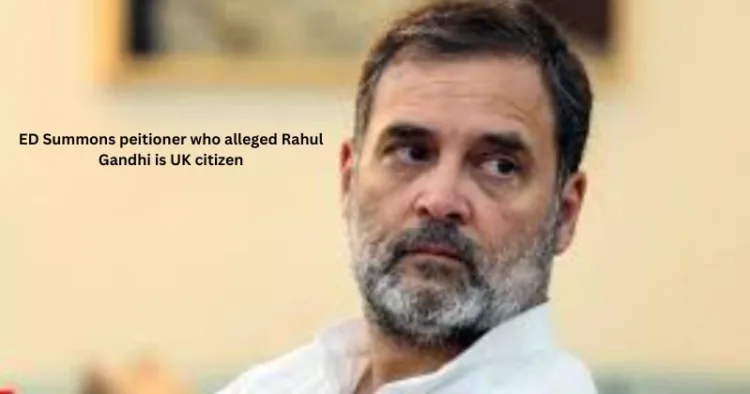 ED to probe Vignesh Shishir in Rahul Gandhi citizenship row case