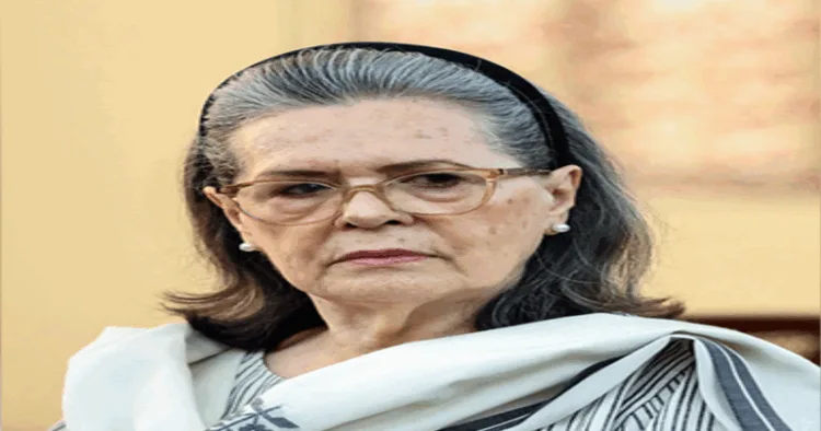 Former Congress president Sonia Gandhi