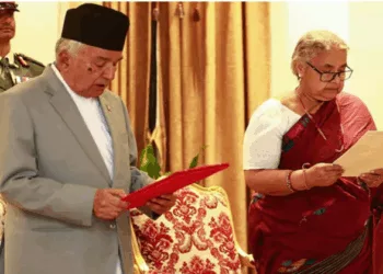 Former chief justice Sushila Karki was sworn in as the interim Prime Minister of Nepal