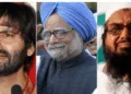 (From Left to right) JKLF Chief Yasin Malik, PM Narendra Modu, LeT Terrorist Hafiz Sayeed