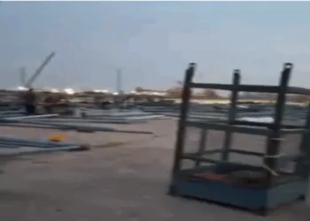 Steel arch collapse at Ennore Thermal Power construction site