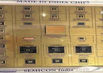 Set of 20 Chips developed in India, presented at SEMICON 2025