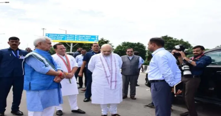 Union Home Minister Amit Shah taking stock of the situation in Jammu and Kashmir