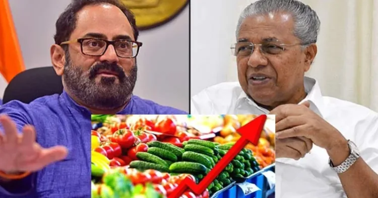 Rajeev Chandrasekhar said Kerala’s unchecked price rise is a hidden tax burden on people, caused by CM Vijayan’s misrule.
