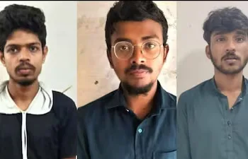 Police identified the three accused as (from left to right) Zaid Notiyar, Mohammad Ayan, and Abu Sufiyan