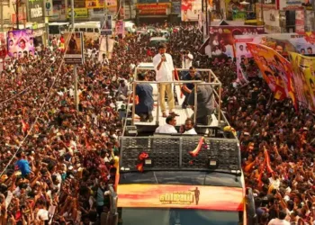 Visuals from Vijay Joseph's rally in Karur