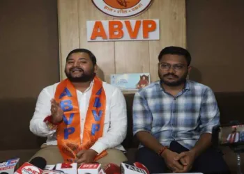 From Left to Right: ABVP's National Secretary Ankit Shukla and National Executive Council (NEC) Member Abhinav Mishra.