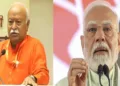 (Left)RSS Sarsanghchalak Dr Mohan Bhagwta (Right) PM Narendra Modi