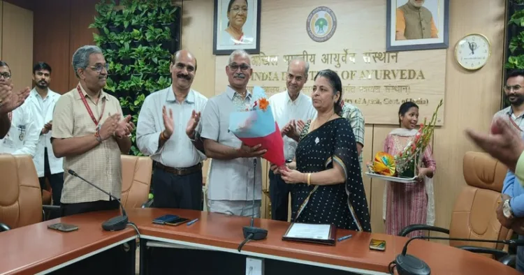 Professor Pradeep Kumar Prajapati Assumes Charge as Director of All India Institute of Ayurveda (AIIA), New DelhI