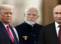 US president Donald Trump, PM Narendra Modi and Russian President Vladimir Putin
