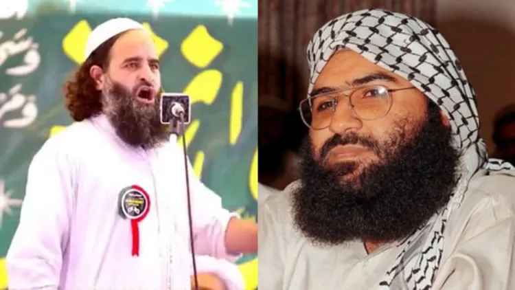 (Left) Jaish-e-Mohammed commander Masood Ilyas (Right) JeM chief Maulana Masood Azhar