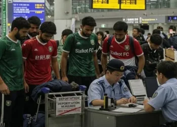 Fake Pakistan football team in official green kits deported from Japan
