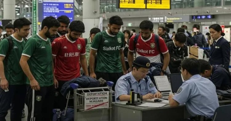 Fake Pakistan football team in official green kits deported from Japan