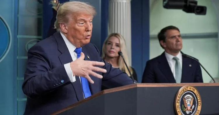 US President Donald Trump