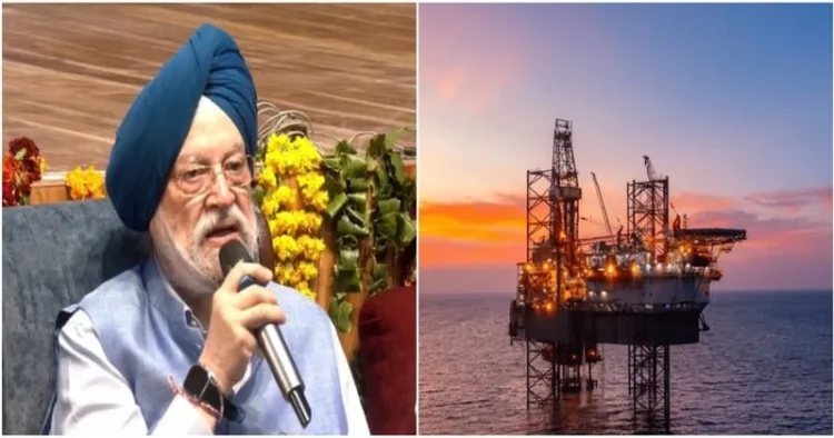 Union Petroleum Minister Hardeep Singh Puri (Left)