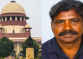 “Mask Man” Chinnaiah (Right)