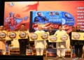 Rashtriya Swayamsevak Sangh Sarsanghchalak Dr Mohan Bhagwat at the launch of a special collection of RSS Geet at Kavivarya Suresh Bhat Auditorium in Nagpur on September 28, 2025