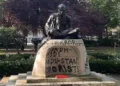 Mahatma Gandhi statue vandalised in London's Tavistock Square