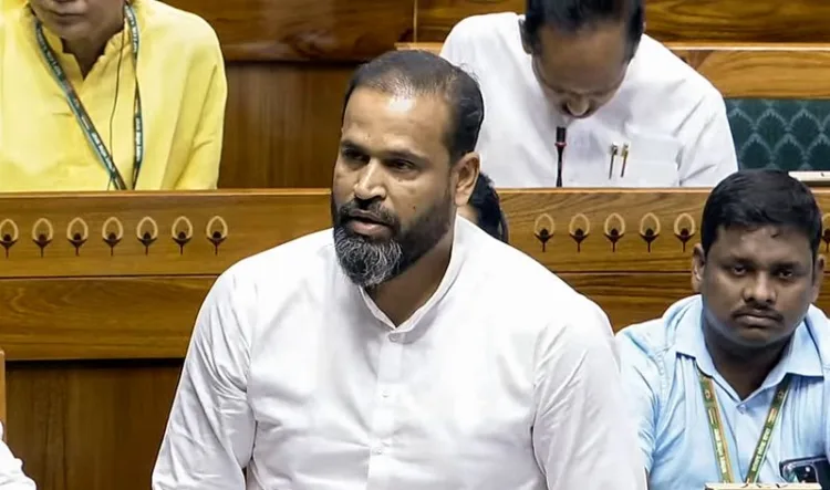 Trinamool Congress (TMC) MP and former Indian cricketer Yusuf Pathan