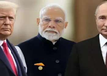 US President Donald Trump, Prime Minister Narendra Modi and Russian President Vladimir Putin