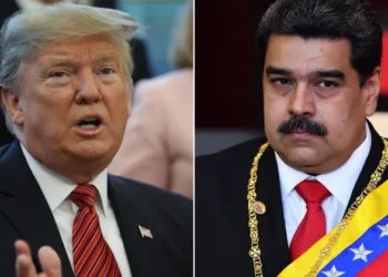US President Donald Trump and the President of Venezuela Nicolas Maduro