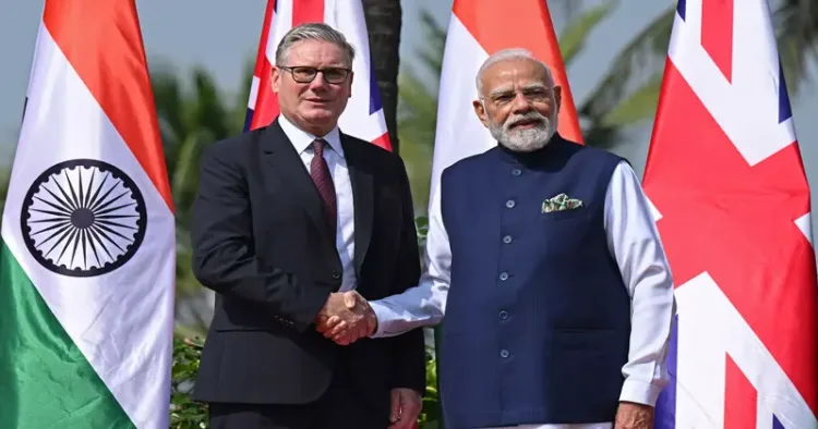 Britain Prime Minister Keir Starmer and Prime Minister Narendra Modi