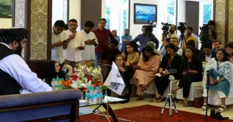 US lawmaker hails the courage of the women journalists of India as it made the Afghan Foreign Minister to reconvene a press meet in New Delhi following the backlash