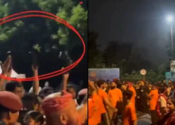 Violence erupted in JNU as left students group attacked Durga Puja procession