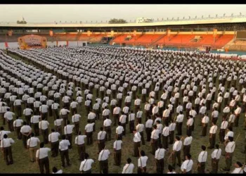 RSS Swayamsevaks in Ganvesh