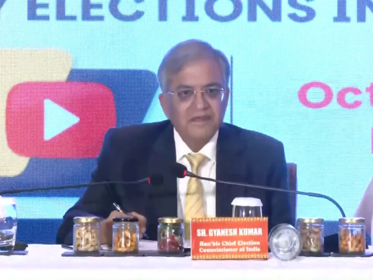 CEC Gynaesh Kumar during a presser in Patna on October 5 [ANI/Photo]