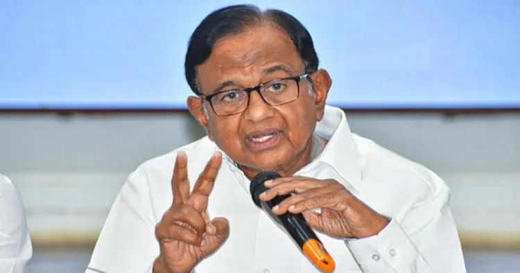 Congress Leader and Former Union Minister P. Chidambaram