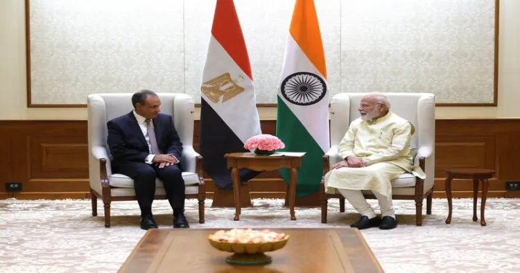 PM Modi meets Foreign Minister of Egypt Dr. Badr Abdelatty