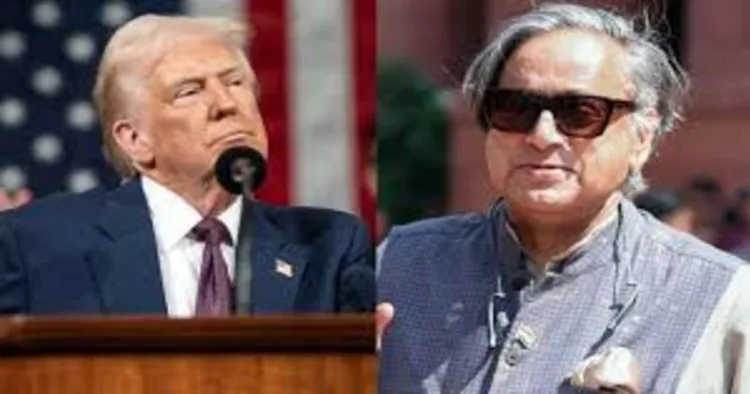 US President Donald Trump and Member of Parliament Shashi Tharoor