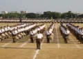 RSS Swayamsevaks on the occasion of 100 years of centenary celebrations of Sangh in Nagpur