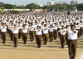 RSS Swayamsevaks at 100 years of Sangh celebrations