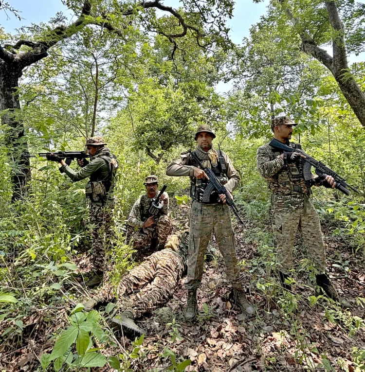 Security personnel keeping vigil in the jungle of Sukma (Cover Story photos: Vijay Singh Rawat)