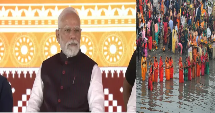 PM Modi asks citizens to share Chhath Puja songs, says "melodies of Chhathi Maiya enhance divinity"