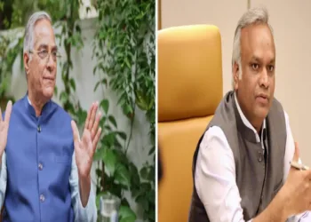 (Left) BJP MP Lahar Singh Siroya (Right) Priyank Kharge